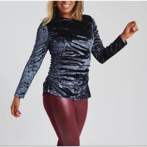 Betabrand Ink Velvet Blouse - Picture 1 of 6